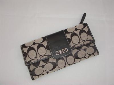 discounted Coach Wallets - 42181 black/gray